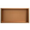 Demis inbouwnis 30 x 60 x 7 cm geborsteld brons koper PVD - Inbouwnissen | Lapy