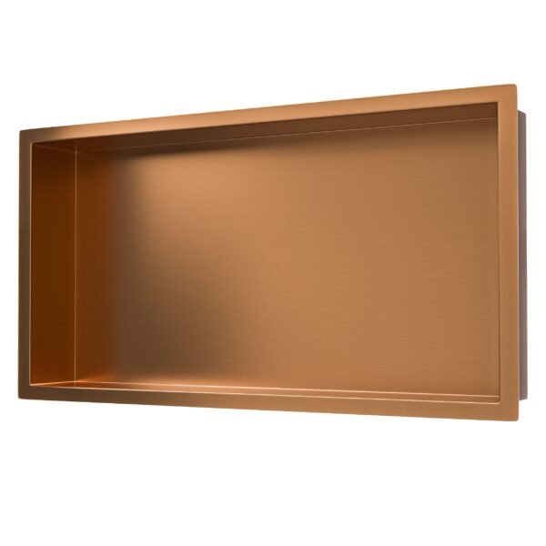 Demis inbouwnis 30 x 60 x 10 cm geborsteld brons koper PVD - Inbouwnissen | Lapy