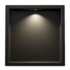 Demis inbouwnis met LED 30 x 30 x 7 cm mat zwart - Inbouwnissen | Lapy