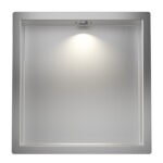 Demis inbouwnis met LED 30 x 30 x 7 cm RVS - Inbouwnissen | Lapy