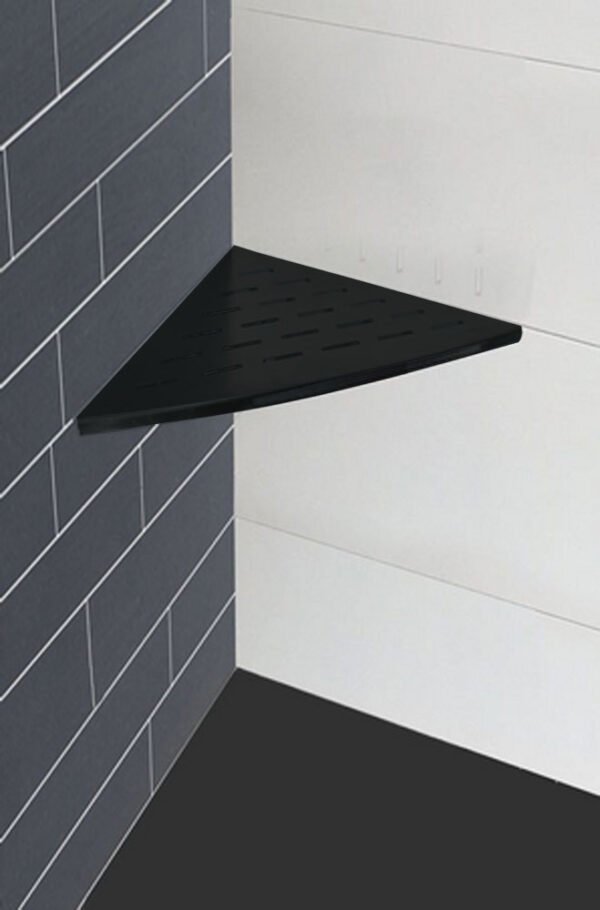 InWall hoekplanchet 29 x 29 cm mat zwart - Doucheaccessoires | Lapy