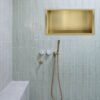 Demis inbouwnis 30 x 60 x 10 cm geborsteld messing PVD - Inbouwnissen | Lapy
