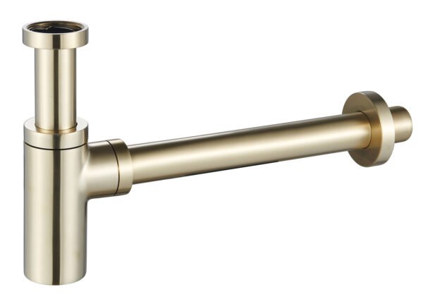 UniMatch wastafelsifon 5/4″ x 32 mm geborsteld messing PVD - Wastafels | Lapy