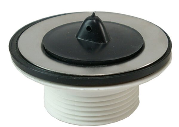 losse kunststof plug+kett. 5/4”x60mm wit - Pluggen en zeefjes | Lapy