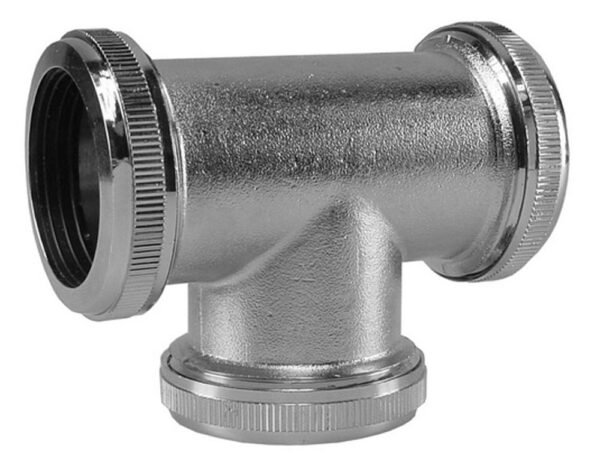 UniMatch buisverbinder T-stuk 32 mm chroom - Vloerbuizen | Lapy