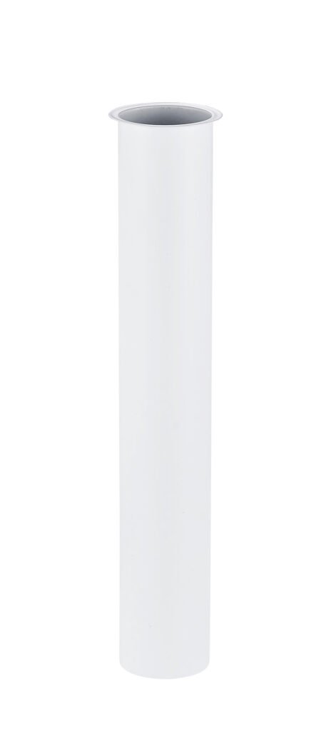 UniMatch sifon verlengbuis 20 cm met kraag mat wit