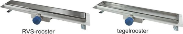 Tegelrooster voor douchegoot 90 x 7 cm RVS - Roosters douchegoten | Lapy