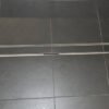 Tegelrooster voor douchegoot 100 x 7 cm RVS - Roosters douchegoten | Lapy