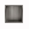 Demis inbouwnis 30 x 30 x 7 cm gunmetal PVD - Inbouwnissen | Lapy