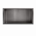 Demis inbouwnis 30 x 60 x 7 cm gunmetal PVD - Inbouwnissen | Lapy