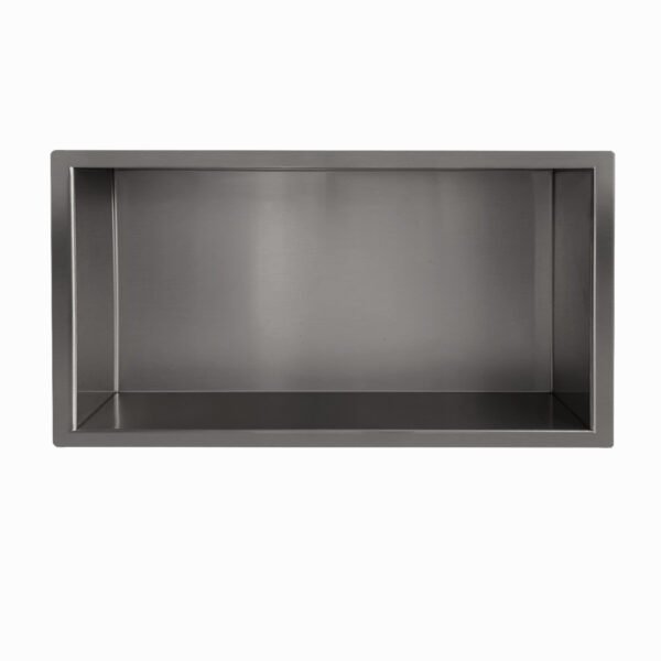 Demis inbouwnis 30 x 60 x 10 cm gunmetal PVD - Inbouwnissen | Lapy