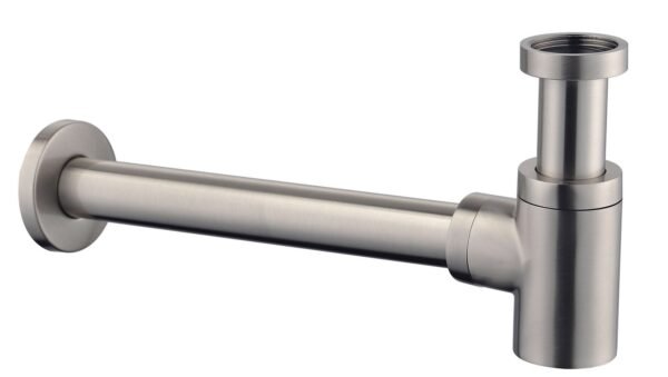 UniMatch fonteinsifon 5/4″ x 32 mm geborsteld staal - Sifons wastafels | Lapy
