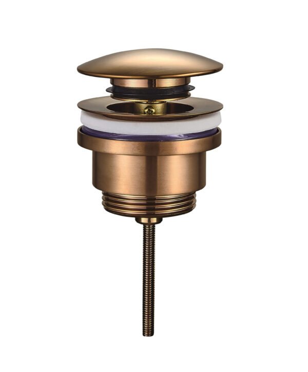 UniMatch clickwaste afvoerplug 5/4″ geborsteld brons koper PVD - Afvoerpluggen wastafels | Lapy