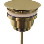 UniMatch open afvoerplug 5/4” geborsteld messing PVD - Afvoerpluggen wastafels | Lapy