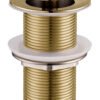 UniMatch clickwaste afvoerplug verlengd 5/4″ geborsteld messing PVD - Afvoerpluggen wastafels | Lapy