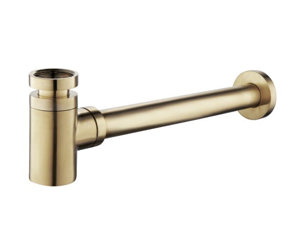 UniMatch fonteinsifon 5/4″ x 32 mm geborsteld messing PVD - Sifons wastafels | Lapy