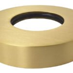 UniMatch sifon rozet 32 mm x 65 mm geborsteld messing PVD - Sifons wastafels | Lapy