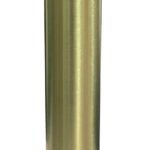 UniMatch sifon verlengbuis 20 cm met kraag geborsteld messing PVD - Sifons wastafels | Lapy