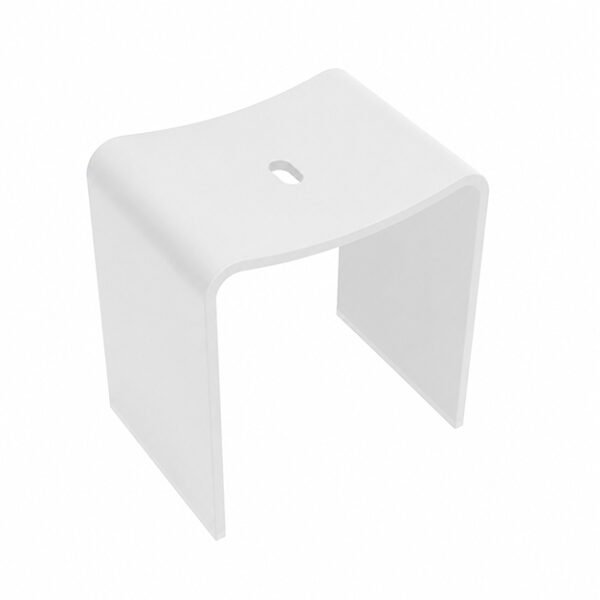 Zita kruk 40 x 30 x 42,5 cm solid surface mat wit