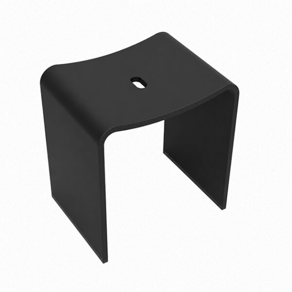 Zita kruk 40 x 30 x 42,5 cm solid surface mat zwart - Comfort & safety accessoires | Lapy