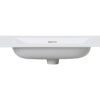 Laro wastafel enkel met 1 kraangat ronde hoeken 80 x 48 x 1,5 cm solid surface mat wit - Wastafels | Lapy