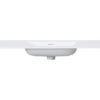 Laro wastafel zonder kraangat ronde hoeken 120 x 48 x 1,5 cm solid surface mat wit - Wastafels | Lapy