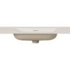 Laro wastafel zonder kraangat ronde hoeken 100 x 48 x 1,5 cm solid surface beige - Wastafels | Lapy