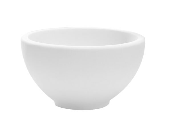 Tessa waskom rond 20 x 11 cm solid surface mat wit