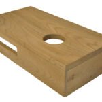 Oak planchet 40 x 21 x 10 cm rechts - Wastafelbladen | Lapy