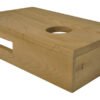 Oak planchet 40 x 21 x 10 cm rechts - Wastafelbladen | Lapy