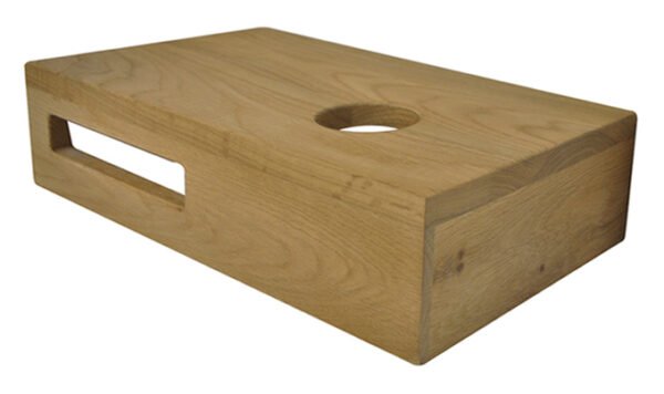 Oak planchet 40 x 21 x 10 cm rechts - Wastafelbladen | Lapy