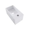 Julia fontein links 35 x 20 x 16 cm solid surface mat wit - Fonteinen | Lapy
