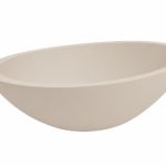Kim waskom ovaal 59 x 35 x 11 cm solid surface beige - Wastafels | Lapy