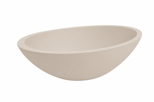 Kim waskom ovaal 59 x 35 x 11 cm solid surface beige