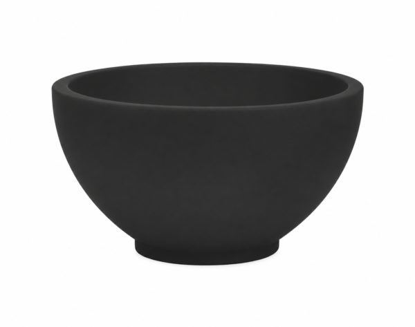 Tessa waskom rond 20 x 11 cm solid surface mat zwart - Wastafels | Lapy