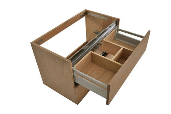 OAK onderkast met 2 laden 60 x 46 cm eik - Wastafelkasten | Lapy