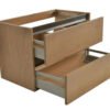 OAK onderkast met 2 laden 100 x 46 cm eik - Wastafelkasten | Lapy