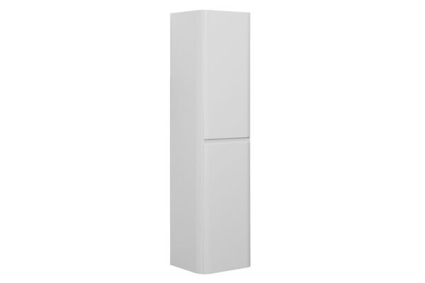 Novira kolomkast afgeronde hoeken 160 x 40 x 35 cm mat wit - Badkamermeubelen | Lapy