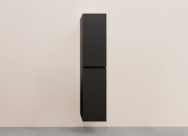 Alvara kolomkast 160x35x35 cm mat zwart - Badkamermeubelen | Lapy