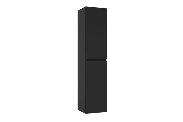 Alvara kolomkast 160x35x35 cm mat zwart - Badkamermeubelen | Lapy