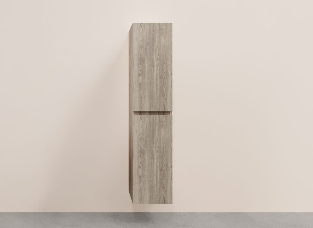 Alvara kolomkast 160x35x35 cm grijs eiken