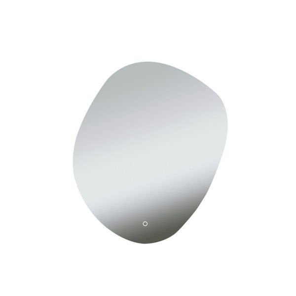 Ellva spiegel organisch met LED, dimbaar en spiegelverwarming 100 x 120 cm