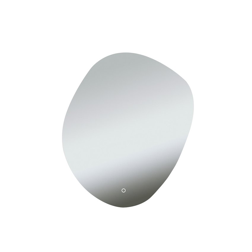 Ellva spiegel organisch met LED, dimbaar en spiegelverwarming 100 x 120 cm
