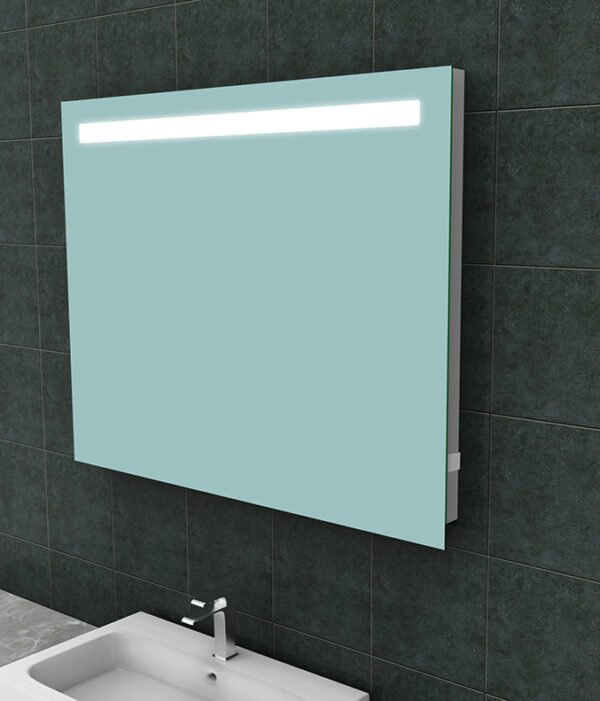 Tigris spiegel rechthoek met LED en stopcontact 100 x 80 cm - Spiegels met verlichting | Lapy