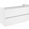 Vision onderkast met 2 laden 100 x 46 cm glans wit - Wastafelkasten | Lapy