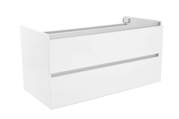 Vision onderkast met 2 laden 100 x 46 cm glans wit - Wastafelkasten | Lapy