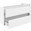 Vision onderkast met 2 laden 100 x 46 cm glans wit - Wastafelkasten | Lapy