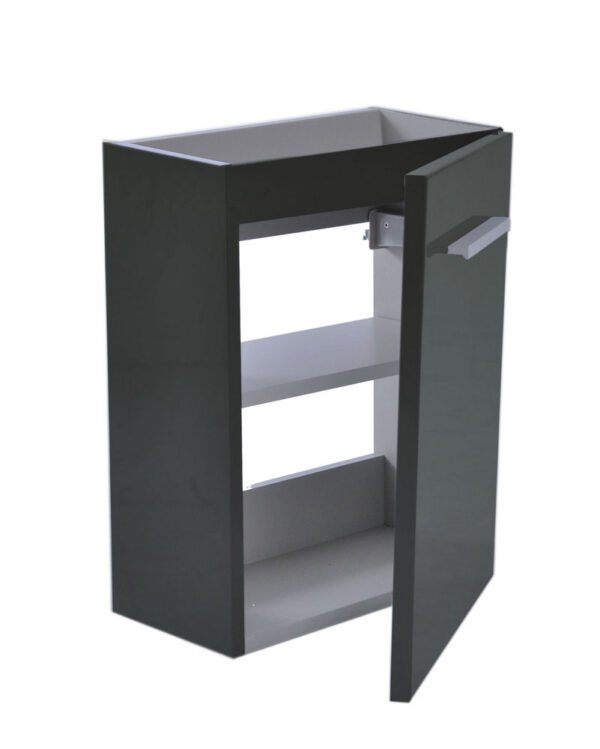 Zenti fonteinkast 40 x 22 cm hoogglans grijs - Fonteinkasten | Lapy