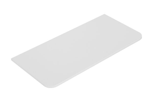 Novira topblad afgeronde hoeken 100 x 48 cm mat wit - Badkamermeubelen | Lapy