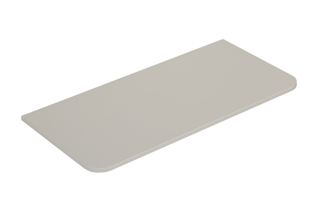 Novira topblad afgeronde hoeken 100 x 48 cm mat zand